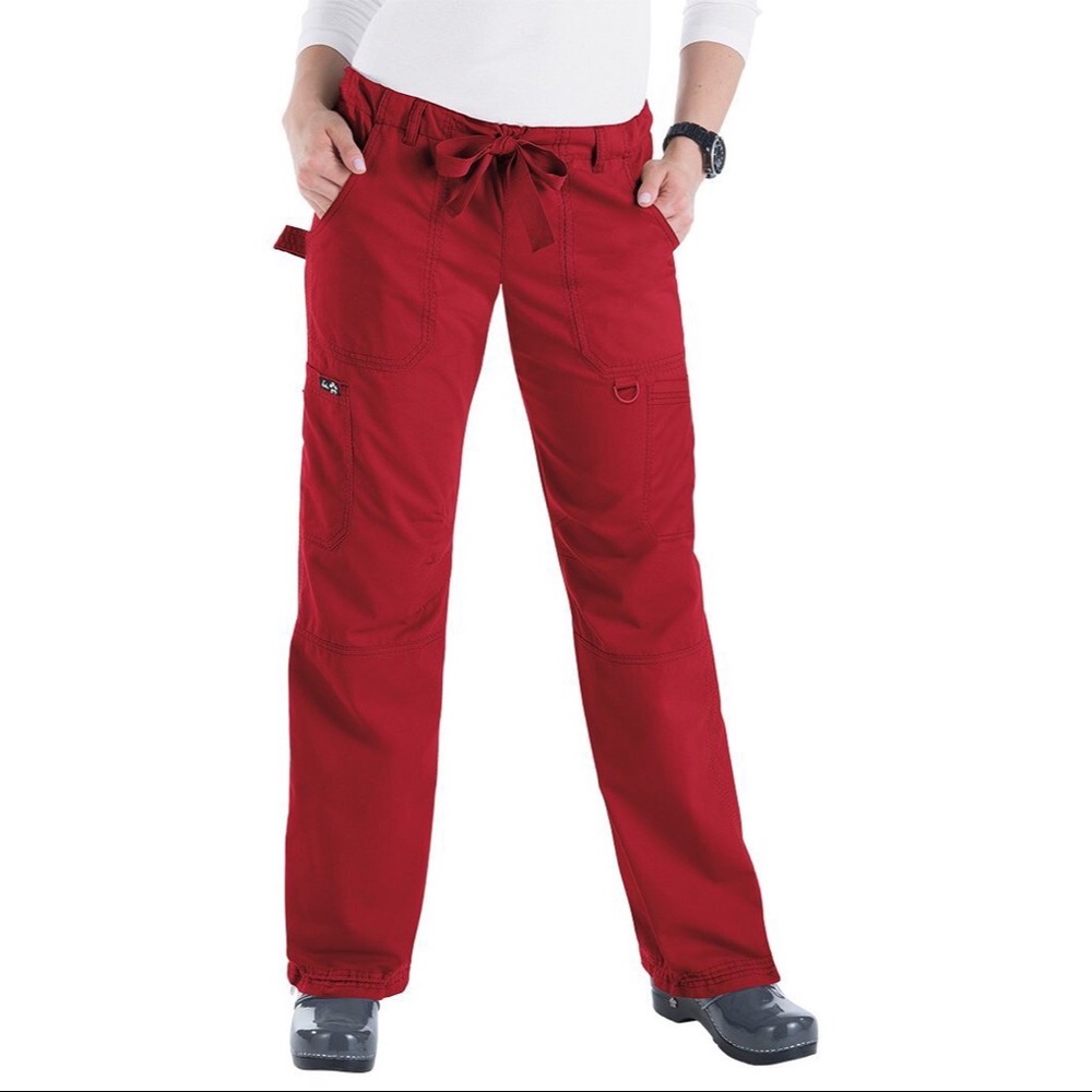 XS red Koi scrub pants!